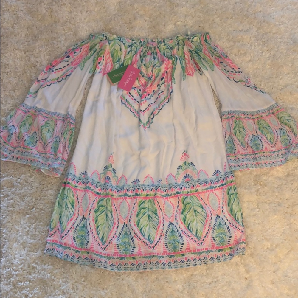 LILY PULITZER!!! Off-the-shoulder dress